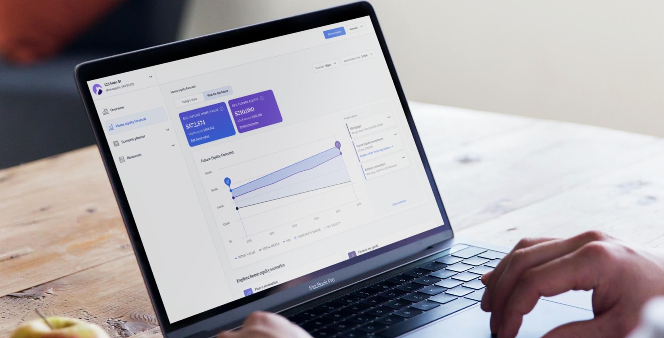 Hometap Home Equity Dashboard